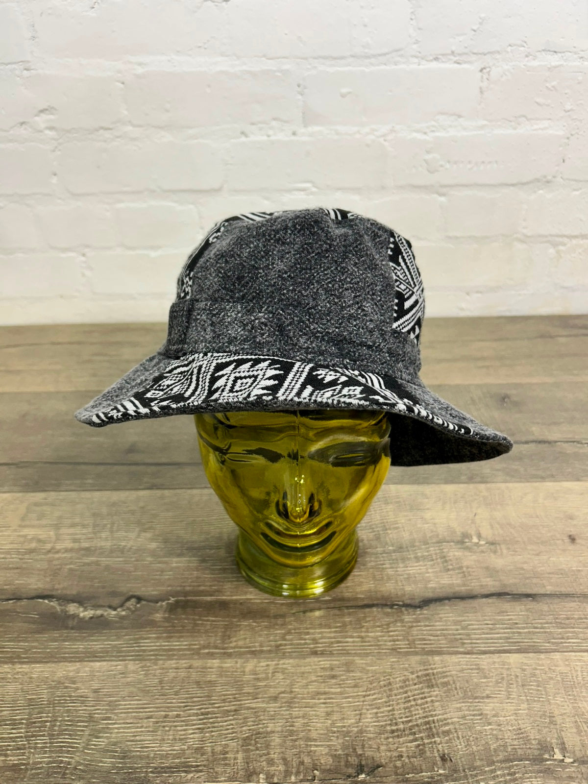 Assorted Patch Wide Brim Hat