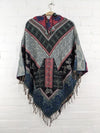 Soft Blanket Poncho Assorted