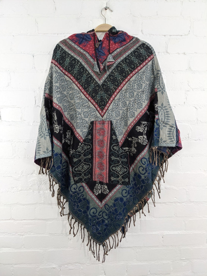 Soft Blanket Poncho Assorted