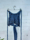 Cropped Tie Halter Top