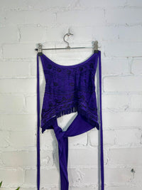 Cropped Tie Halter Top