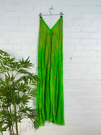Long Tie Halter Neck Dress