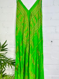 Long Tie Halter Neck Dress