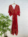 Short Wide Sleeve Maxi Dress