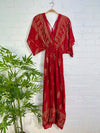Short Wide Sleeve Maxi Dress