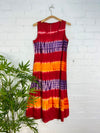 Tie Dye Sleeveless Long Dress