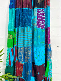 Patchwork Long Skirt