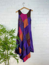 Patchwork Sleeveless Long Dress