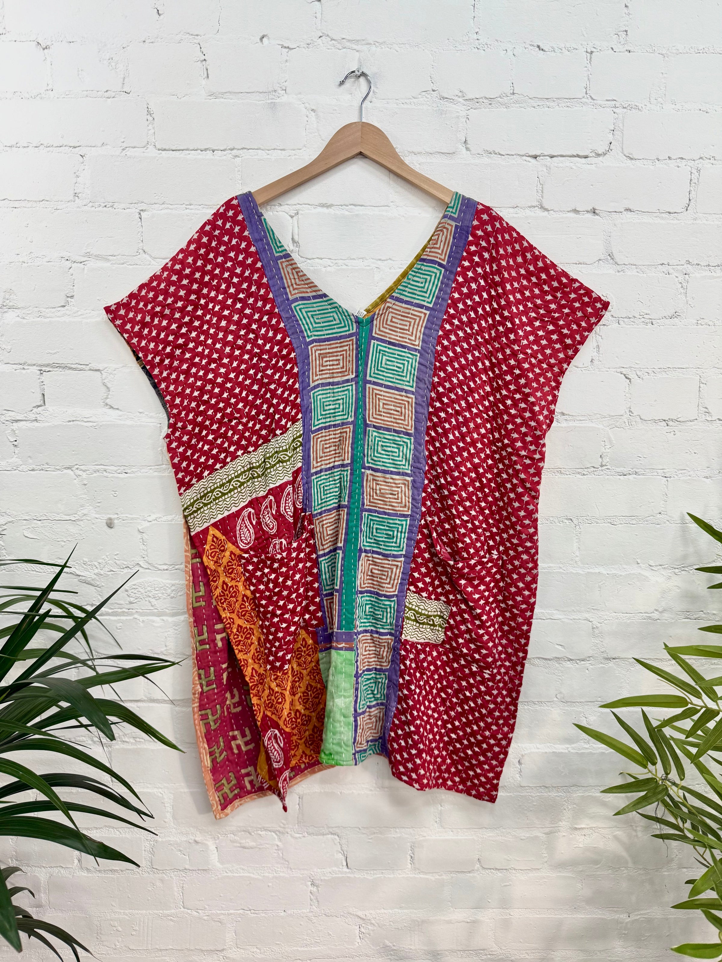 Assorted Quilted Sleeveless  Dress