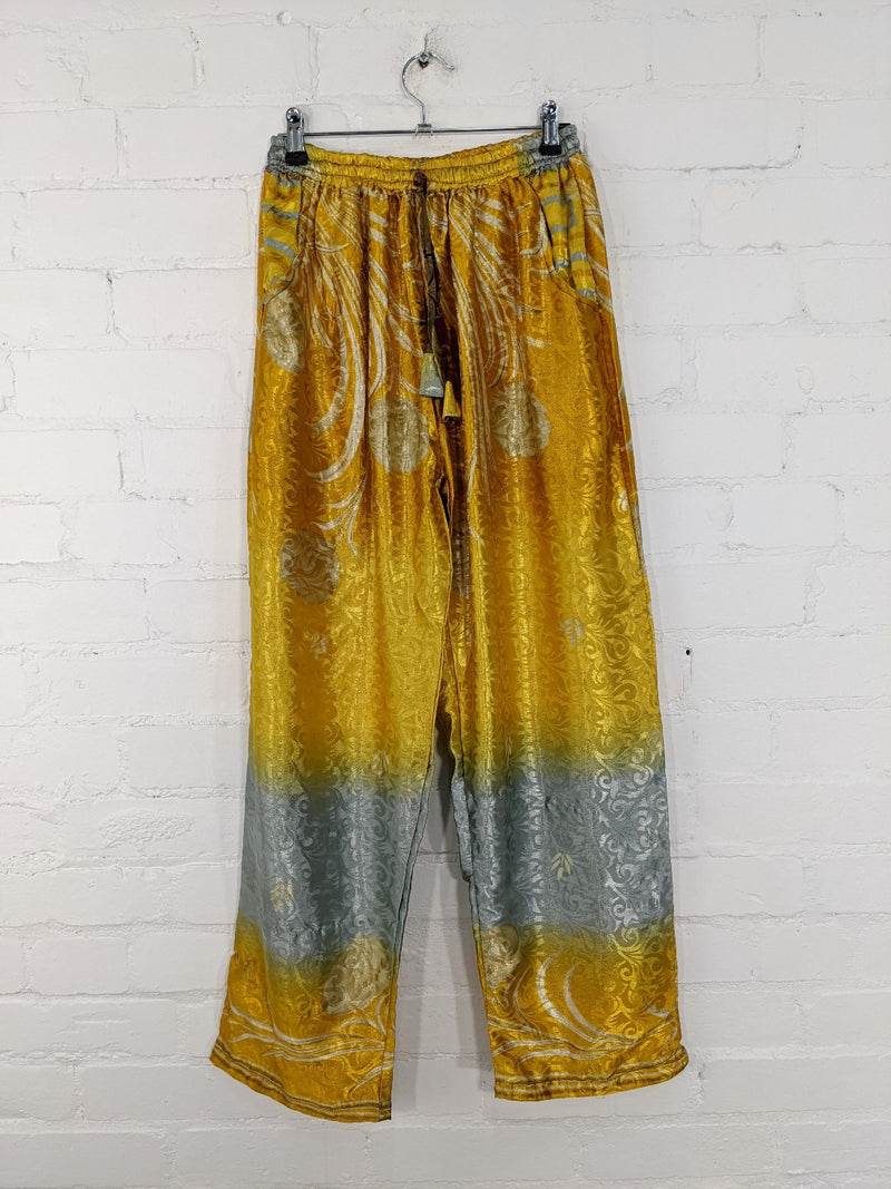 Recycled Sari Straight Trousers