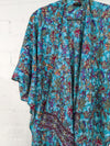 Recycled Sari 3/4 Sleeve Open Top