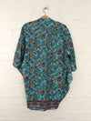 Recycled Sari 3/4 Sleeve Open Top