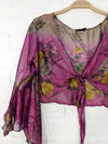 Long Sleeve Tie Top