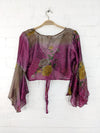 Long Sleeve Tie Top