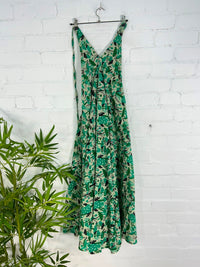 Long Tie Halter Neck Dress
