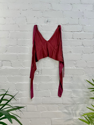 Plain Cropped Halter Top