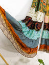 Recycled Sari Silk Wide Trousers
