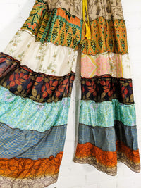 Recycled Sari Silk Wide Trousers