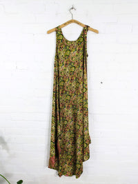 Recycled Sari Silk Long Dress