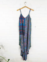 Recycled Sari Silk Long Jumpsuit