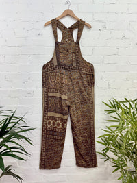 Patterned Silky Dungarees