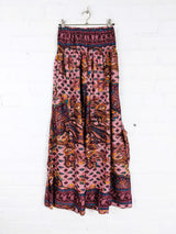 Recycled Sari Silk Wide Trousers