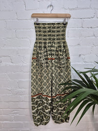 Patterned Silky Harem Trousers