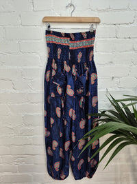 Patterned Silky Harem Trousers