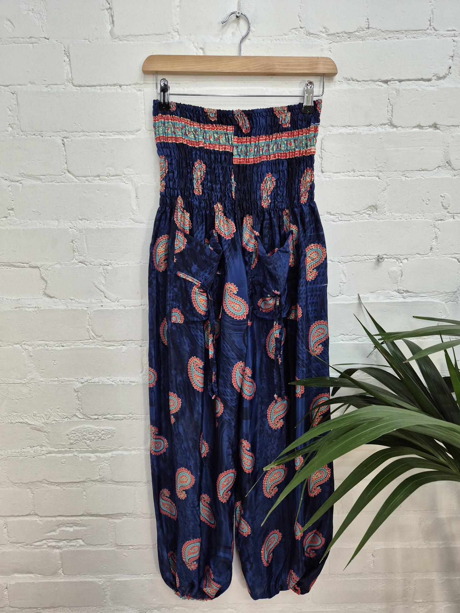 Patterned Silky Harem Trousers