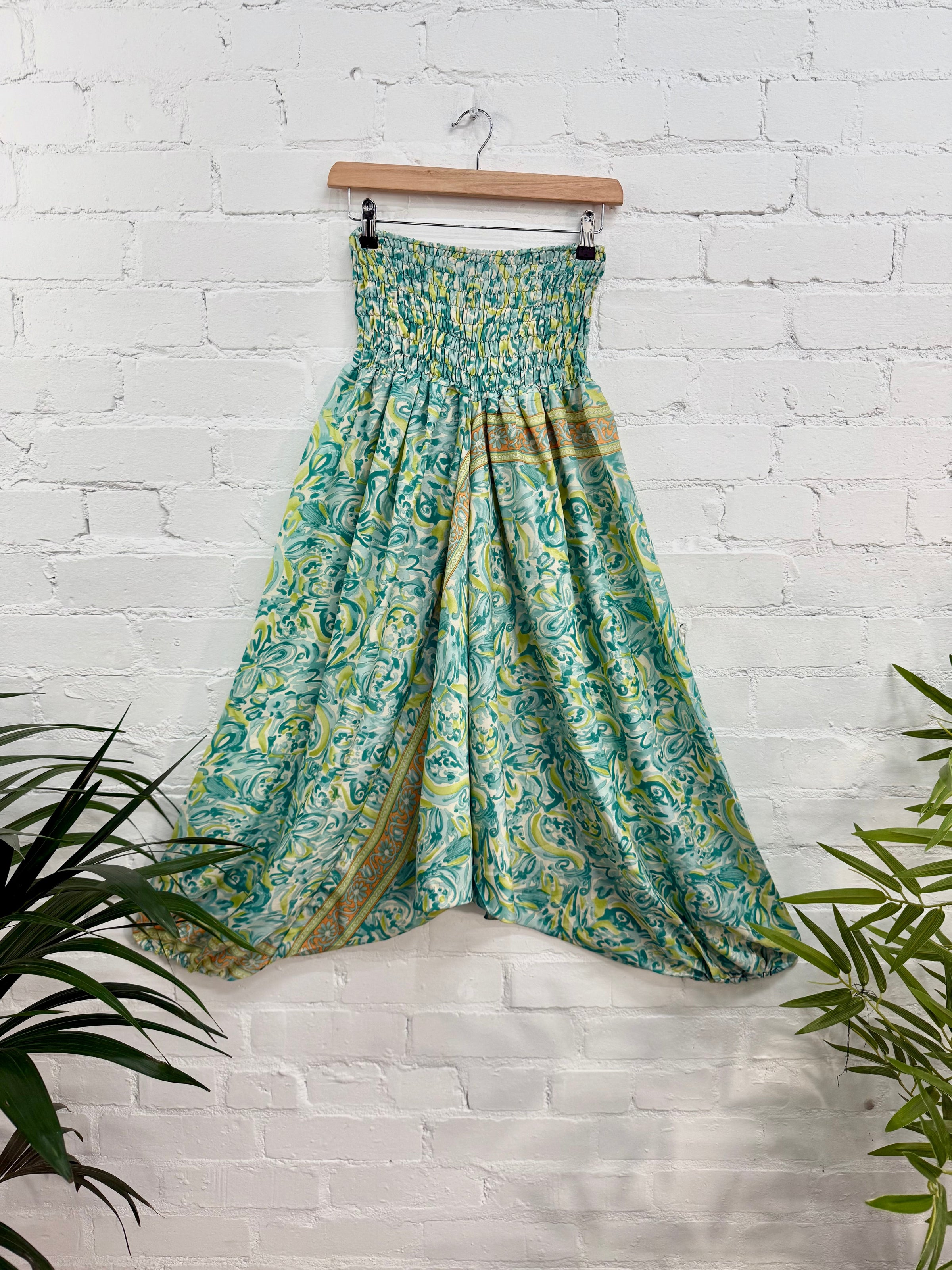 Patterned Silky Afghani Trousers