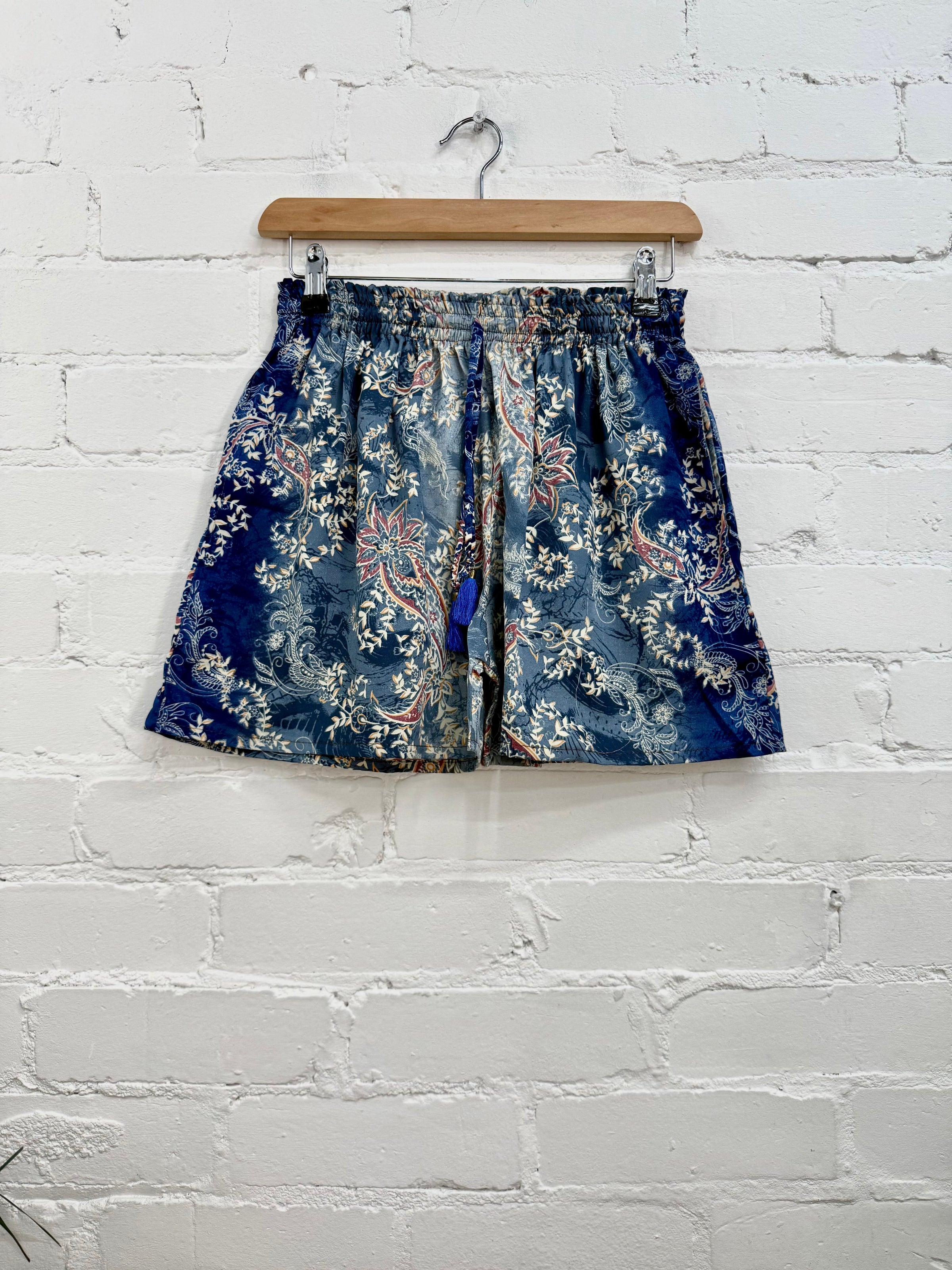 Patterned Silky Shorts