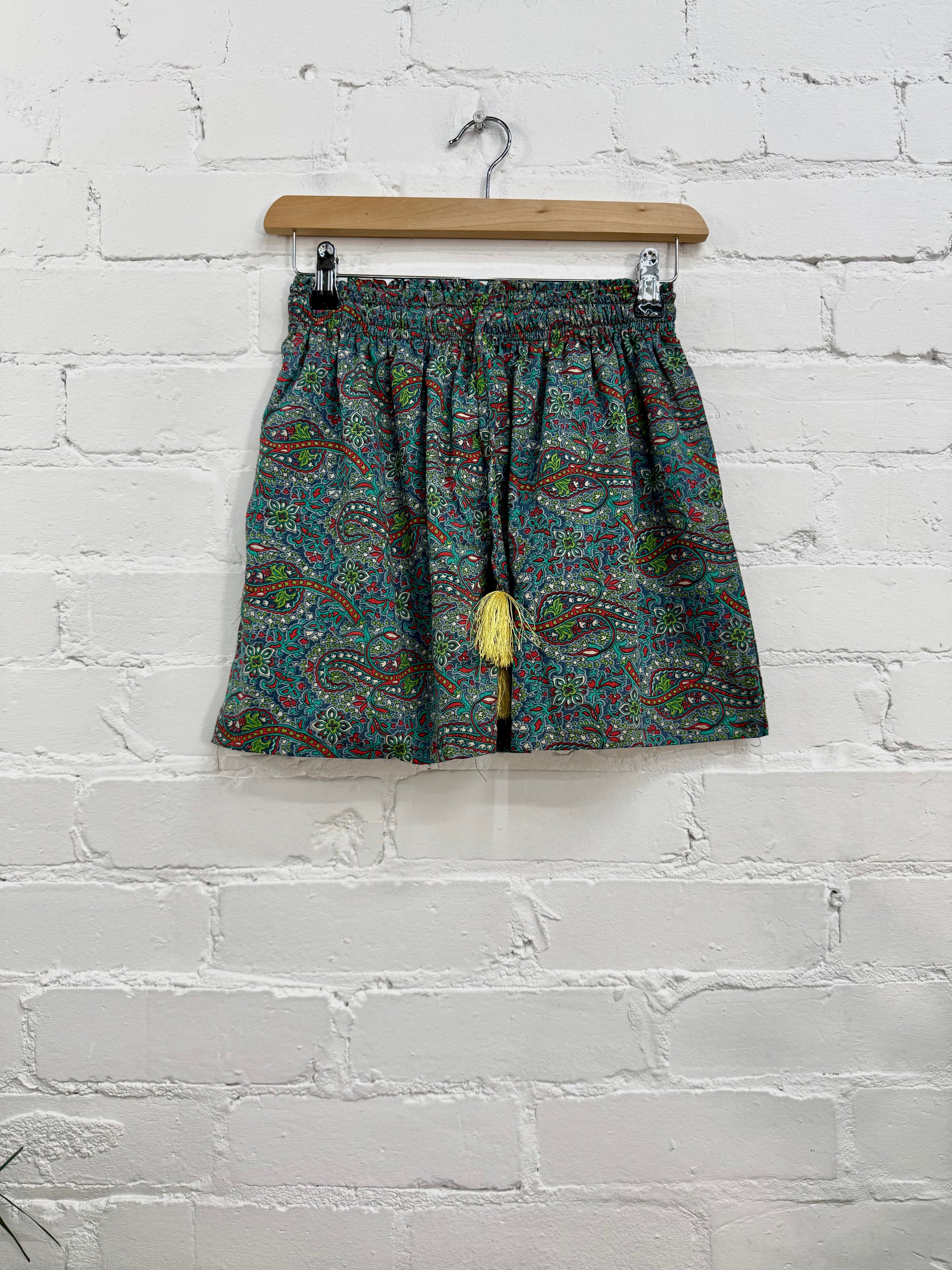 Patterned Silky Shorts
