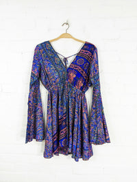 Recycled Sari Silk Long Sleeve Top