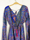 Recycled Sari Silk Long Sleeve Top