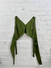 Recycled Sari Tie Halter Top