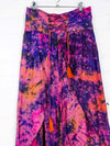 Recycled Sari Silk Long Open Leg Trousers
