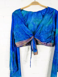 Long Sleeve Tie Top