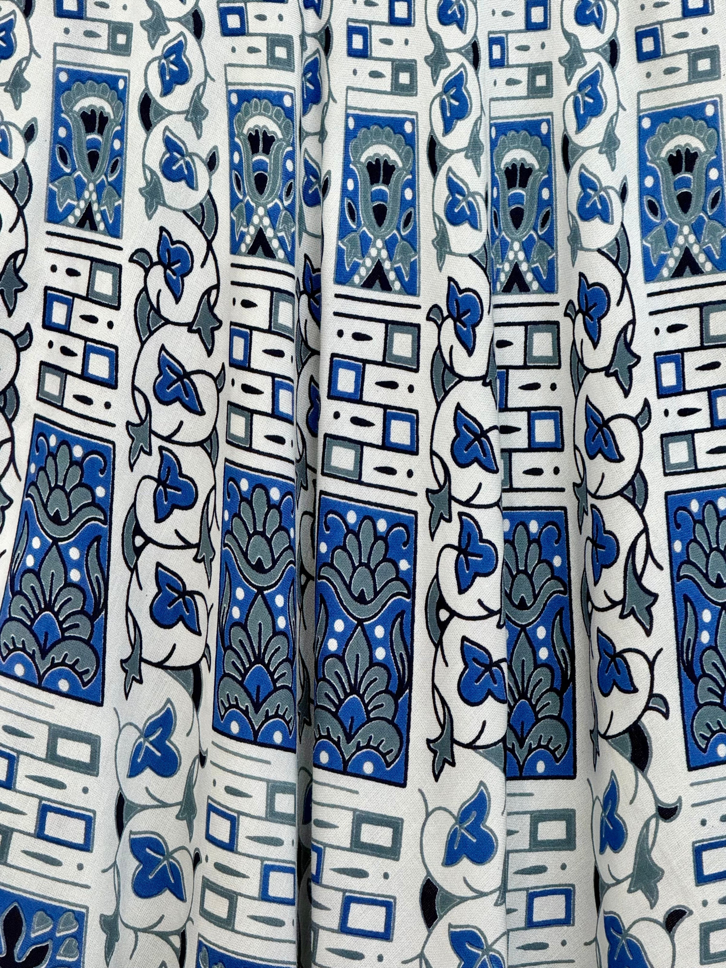 Printed Long Sleeveless Dress