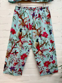 Blue Nature Print Pyjama Set