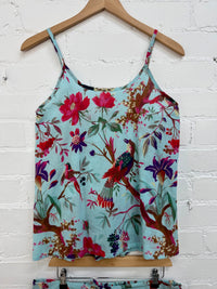 Blue Nature Print Short Pyjama Set