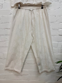 Damask Print Long Pyjama Set
