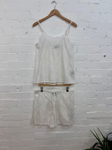 Damask Print Short Pyjama Set