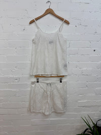 Damask Print Short Pyjama Set