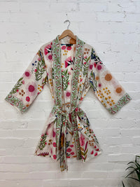 Floral Print Dressing Gown