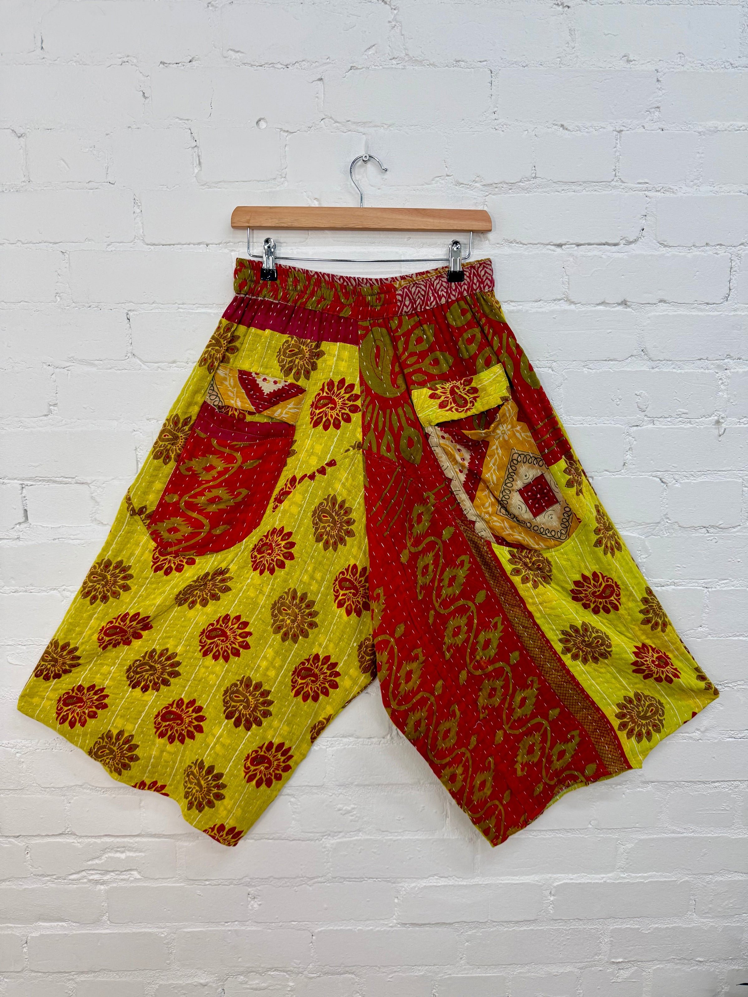 Cropped Kantha Trousers