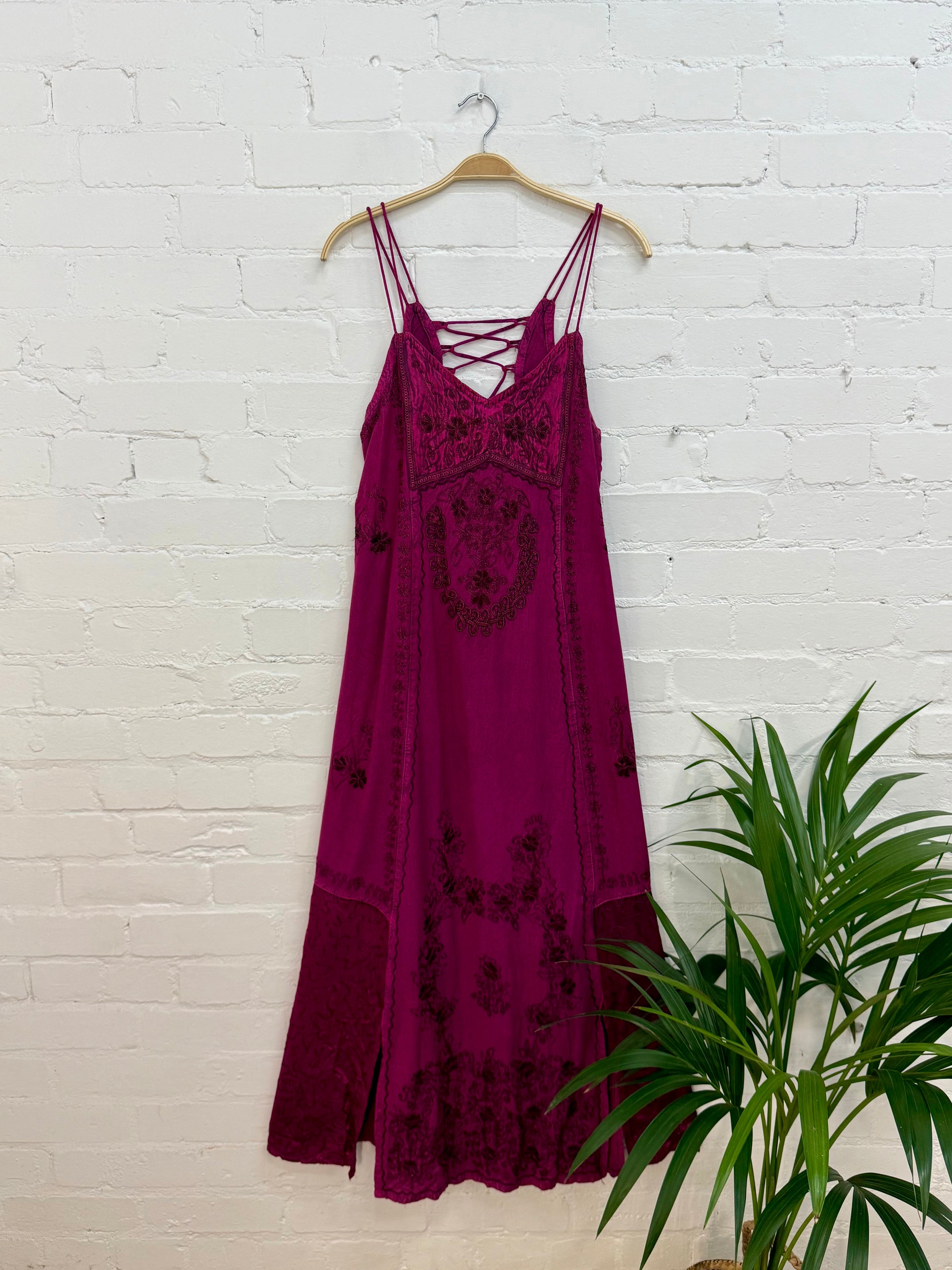 Long Embroidered Dress
