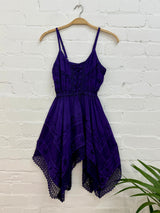 Short Strappy Handkerchief Dress