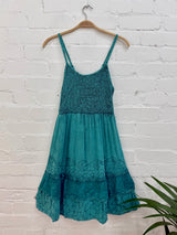 Short Strappy Elasticated Dress