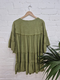 Embroidered Long Sleeve Tunic Top