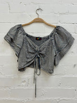 Cropped Elasticated Boho Top